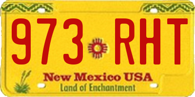 NM license plate 973RHT