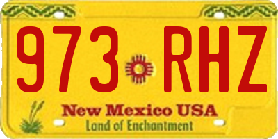 NM license plate 973RHZ