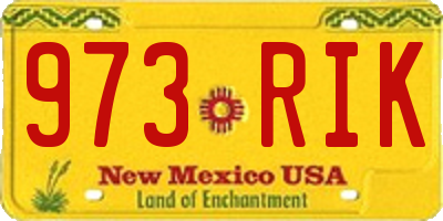 NM license plate 973RIK