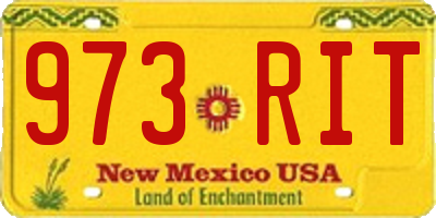 NM license plate 973RIT