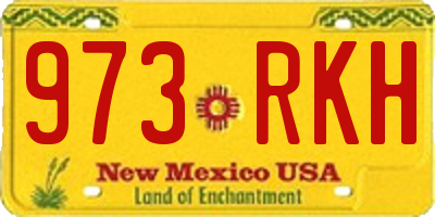 NM license plate 973RKH