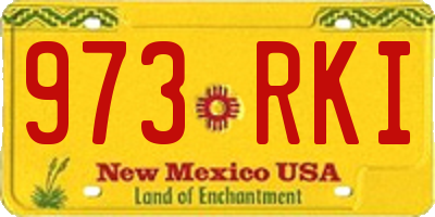 NM license plate 973RKI