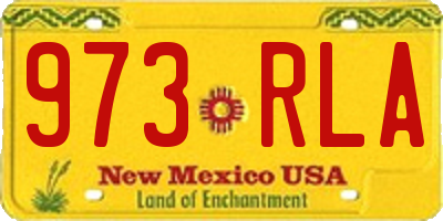 NM license plate 973RLA