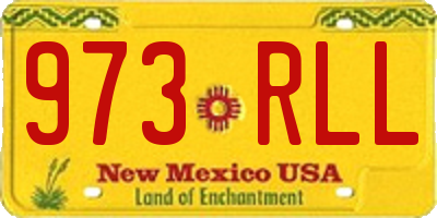 NM license plate 973RLL