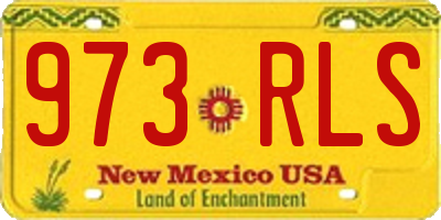 NM license plate 973RLS