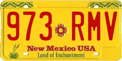 NM license plate 973RMV