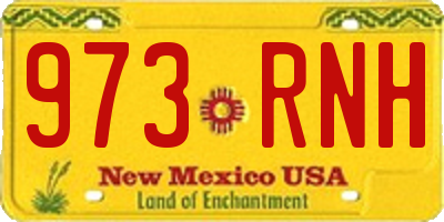 NM license plate 973RNH