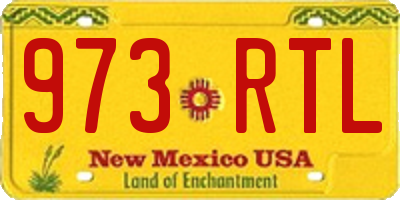 NM license plate 973RTL