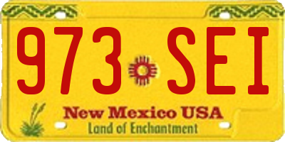 NM license plate 973SEI