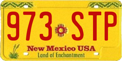 NM license plate 973STP