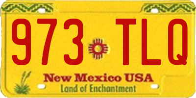 NM license plate 973TLQ