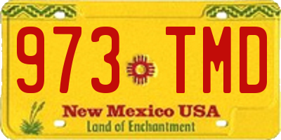 NM license plate 973TMD