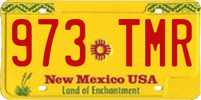 NM license plate 973TMR