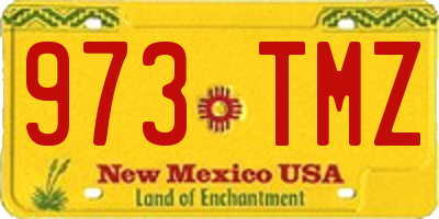 NM license plate 973TMZ