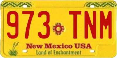NM license plate 973TNM