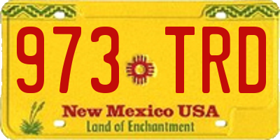 NM license plate 973TRD