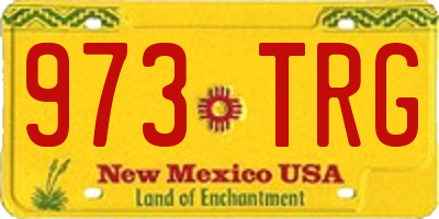 NM license plate 973TRG