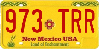NM license plate 973TRR