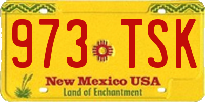 NM license plate 973TSK