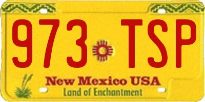 NM license plate 973TSP