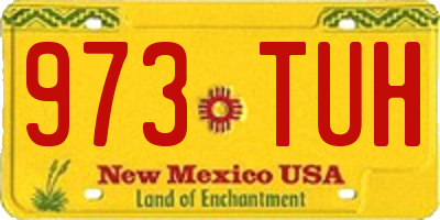 NM license plate 973TUH