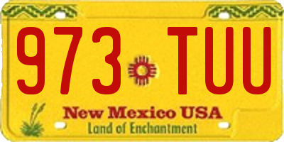 NM license plate 973TUU