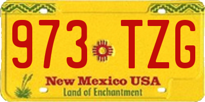 NM license plate 973TZG