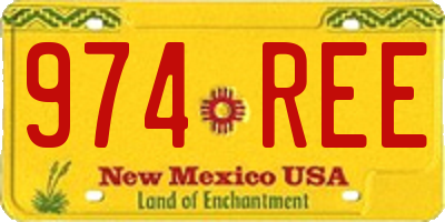 NM license plate 974REE