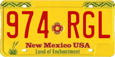 NM license plate 974RGL
