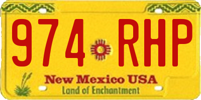 NM license plate 974RHP