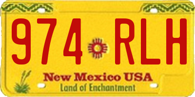 NM license plate 974RLH