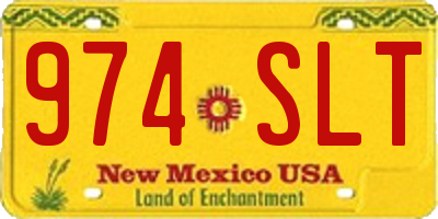 NM license plate 974SLT