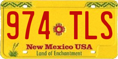 NM license plate 974TLS