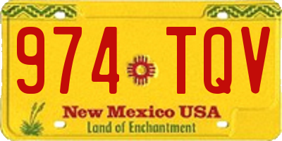 NM license plate 974TQV