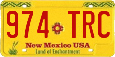 NM license plate 974TRC