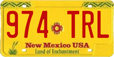 NM license plate 974TRL