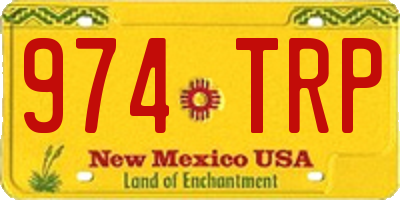 NM license plate 974TRP