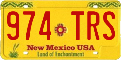 NM license plate 974TRS