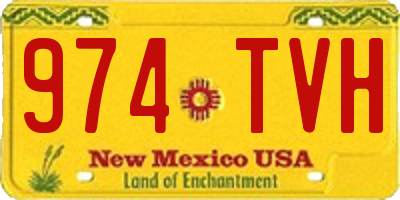 NM license plate 974TVH