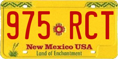 NM license plate 975RCT