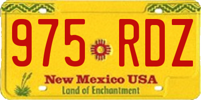 NM license plate 975RDZ