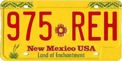 NM license plate 975REH