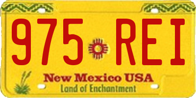 NM license plate 975REI
