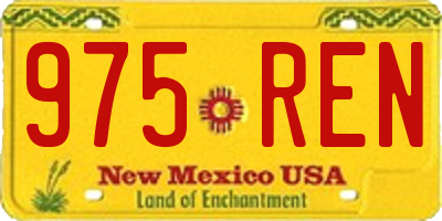 NM license plate 975REN