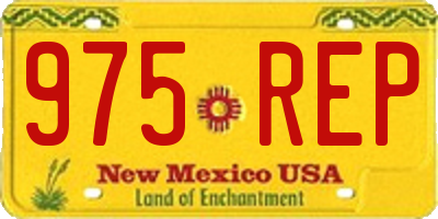 NM license plate 975REP