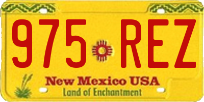 NM license plate 975REZ