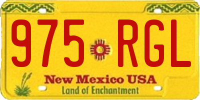 NM license plate 975RGL