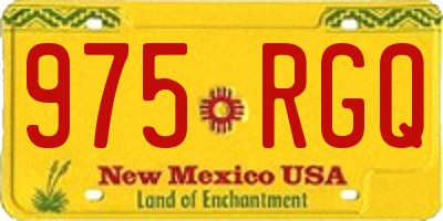 NM license plate 975RGQ