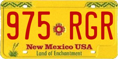 NM license plate 975RGR