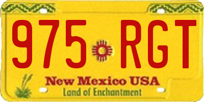 NM license plate 975RGT